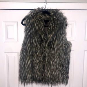 Steve Madden Faux Fur Vest M/L
